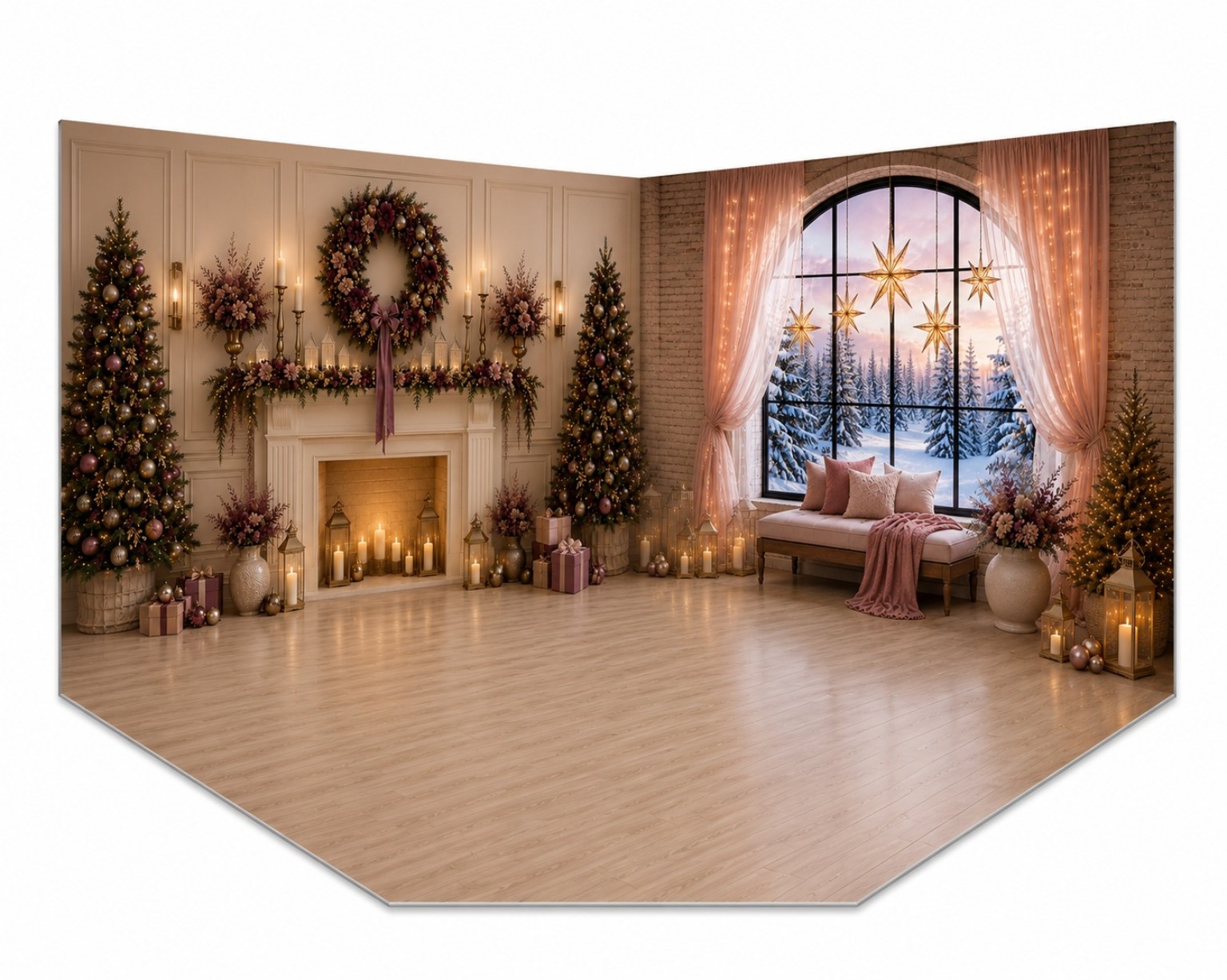 Ejemplo de fondo room navideño